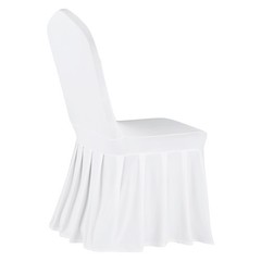 Uimoso 30PCS White Stretch Spandex Chair Covers for Weddings,Parties, and Dining