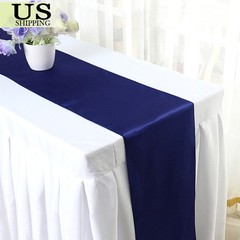 12”×108” Satin Table Runner Wedding Tablecloth Xmas Party Banquet Decoration