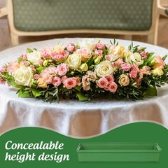 10 PK Floral Foam Trays Rectangular Cage Holder Spikes Reservoir 10.6 Inch