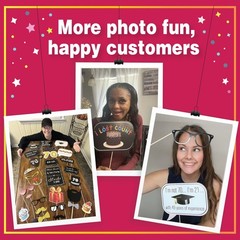 70th Birthday Photo Booth Props – 31-pc Selfie Set With 8 x 10-Inch Sign, 45 …