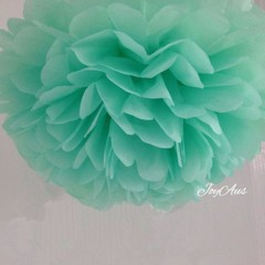 6x 30cm tissue paper pom poms wedding anniversary baby shower party venue decor