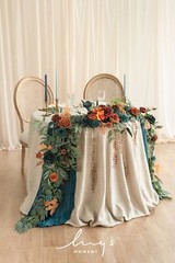 Ling’s Moment 9FT Flower Garland for Backdrop Decoration – Fall Wedding Arch …