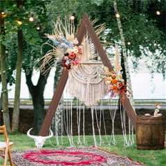 Thicken Solid Pine Wood Wedding Arch Frame for Garland Led Fairy Lights Balloons