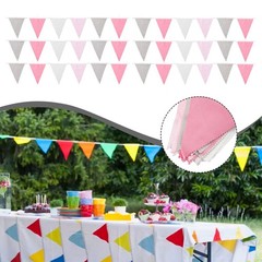 10M/33Ft Multicolor Bunting Banner Wedding for Birthday Baby Shower Party Decor