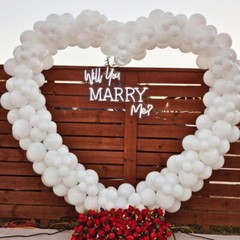 XL Heart Shape Wedding Arches for Ceremony 220CM Arch Backdrop Stand Party Decor