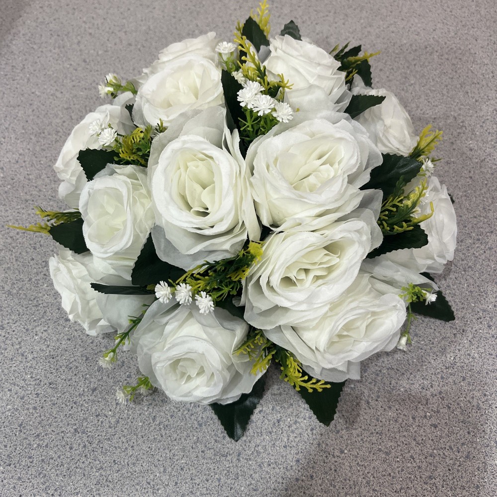 Bouquet Centerpiece Silk Flower Ball Decoration – Event Decor, Wedding SET OF 10