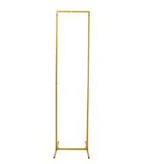 6 ft GOLD Rectangular Metal Floral Display Frame Wedding BACKDROP STAND Party
