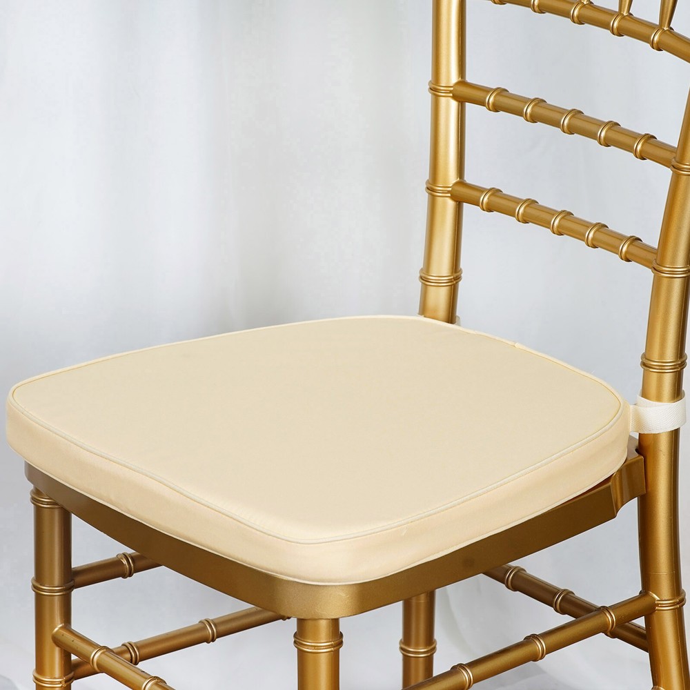 Ivory POLYESTER CUSHION for CHIAVARI CHAIR Wedding Ceremony Dinner Decoration