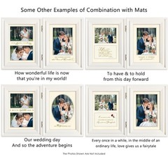 A’arkaJ 5×7 4×6 Wedding Frame – Mr. & Mrs. Picture 4×6, White (Wedding)