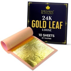 Edible Gold Leaf 24K – Cake Decorations, Loose Gold Leaf Sheets for Cupcakes …
