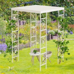 5.9×8.9ft Metal Garden Arbor Wedding Arch Small Outdoor Patio Pergola Trellis