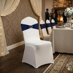 51pcs Spandex Stretch Chair Sashes With Bow Knots,Suitable For Wedding Parties