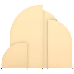 Backdrop Stand Set,Half Moon Shape Elastic Scalability Arch Backdrop Stand Cover