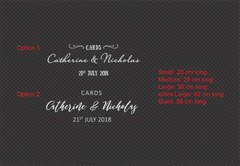 Custom Wedding Cards Vinyl Decal Wishing Well Sign Decal – Couple names, Date