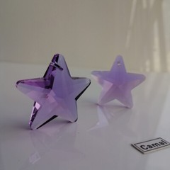 10PCS 29mm Star 6Color Crystal Prisms Pendants Bead SunCatcher Charms Ornament