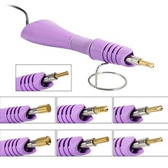 Hotfix Applicator,DIY Hot Fix Rhinestone Setter Applicator Wand Tool Kit Pink