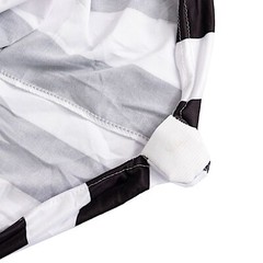 Black White Striped Premium Spandex Stretchable Banquet CHAIR COVER Party Events