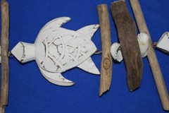 Seaside Wedding Sea Turtle Driftwood Hanging Mobile Decor – G-77