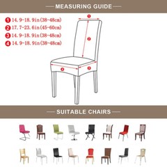 Chair Covers Dining Room Removable Seat Protector Cover Slipcover Wedding Decor