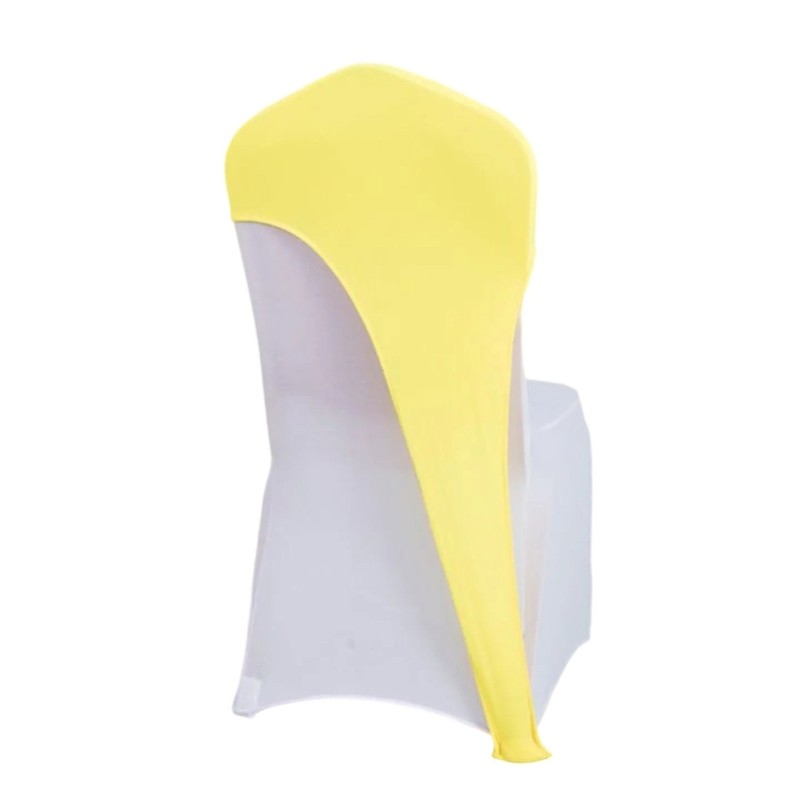 Spandex Chair Hood Sash Hat Bands Folding Stretch Elastic Cover for Wedding