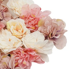12pcs Artificial Flower Wall Panel Artificial Flower Wall Backdrop 11.81*11.81in