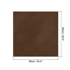 35 Inch Square Satin Head Scarf Silk Feeling Hair Scarf, Dark Brown