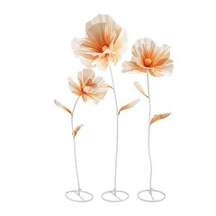 3pc Artificial Flowers Giant Artificial Flower Decoration for Wedding Background