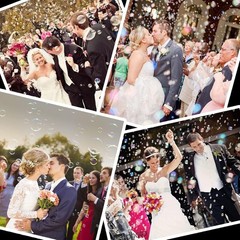 300 Pack Wedding Bubbles Bulk, Mini Party Bubble Wand For Wedding Send Off |