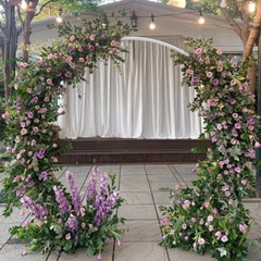 Heavy-D WHITE METAL ARCH for Wedding Party Bridal Prom Garden Floral Decoration
