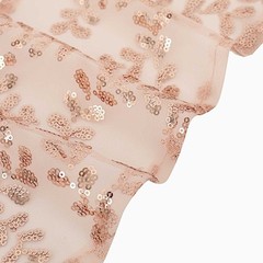 5 ROSE GOLD Embroidered Sequin CHAIR SASHES Party Events Decorations