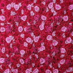 Hot Pink 3D Flower Floral Wall Panel Decor- Floral Wedding Backdrop