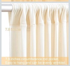 20ft x 12ft Champagne Backdrop Curtains Wrinkle Free Backdrop Curtain for Wed…