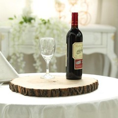 Natural Round Poplar 14-18″ wide Thick Wood Slices Wedding Party Centerpieces