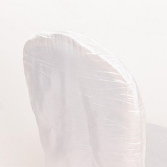 WHITE Crinkle Crushed Taffeta Banquet CHAIR COVER Party Wedding Events Decor