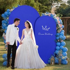 Royal Blue Arch Backdrop Covers – 7.2FT, 6FT Spandex Fitted Wedding Arch Stan…