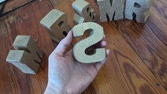 Mr & Mrs Gold Glitter Wood Letter Blocks Decor wedding venue decoration sparkle