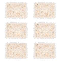 40x60cm Artificial Fake Flower Wall Panel Banquet Wedding &Party Decor 6pc