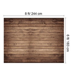 Mixweer Brown Wood Backdrop for Photography Rustic Wooden Photo Backdrop Deco…