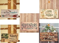 Rustic Wooden Signs Pray Hope Don’t Worry | Padre Pio Quote | Rustic Wood Sig…