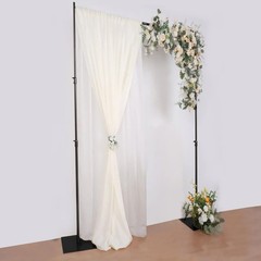 10 ft x 12 ft Black Heavy Duty Metal DIY Adjustable Backdrop Stand Party Events