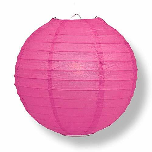 Quasimoon PaperLanternStore Decorative Paper Lantern – (Single, 14-Inch, Fuch…