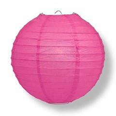 Quasimoon PaperLanternStore Decorative Paper Lantern – (Single, 14-Inch, Fuch…