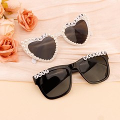 Elegant Just Married Decorations – UV Protected Sunglasses for Weddings, 2 Pair