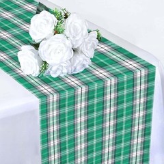Tartan Plaid Table Runner 72 Inch – Green Plaid Table Runner for Holiday Home