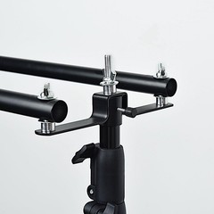 BLACK 10 ft Double Cross Bars Mounting Hardware BACKDROP STAND KIT Wedding Party