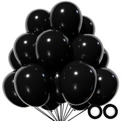110pcs Black Balloon 12 inch, Black Latex Balloons for Birthday Party Baby Sh…