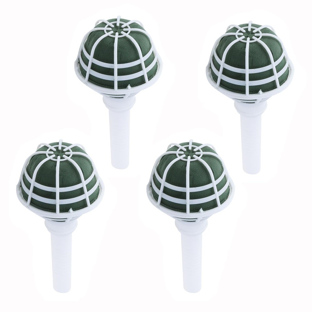 4 PCS Foam Floral Handle Wedding Bouquet Holders DIY Flower Arrangement Kits