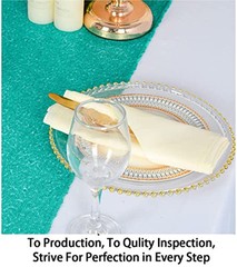 12×108-Inch Sequin Table Runner Teal 1 Piece Table Runner Wedding Halloween