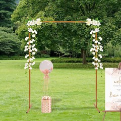 Yellow Backdrop Stand Square Metal Arch Party Frame For Party Wedding Decor