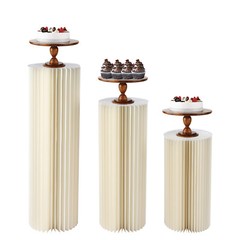 3 PCs Cylinder Flowers Stand Wedding Party Garden Centerpiece Display Decoration